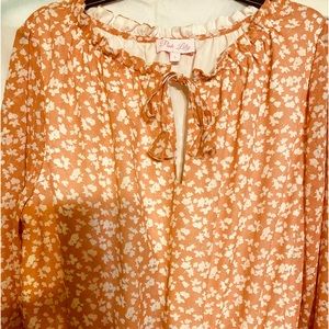 NWOT Coral Floral Dress- NEVER WORN